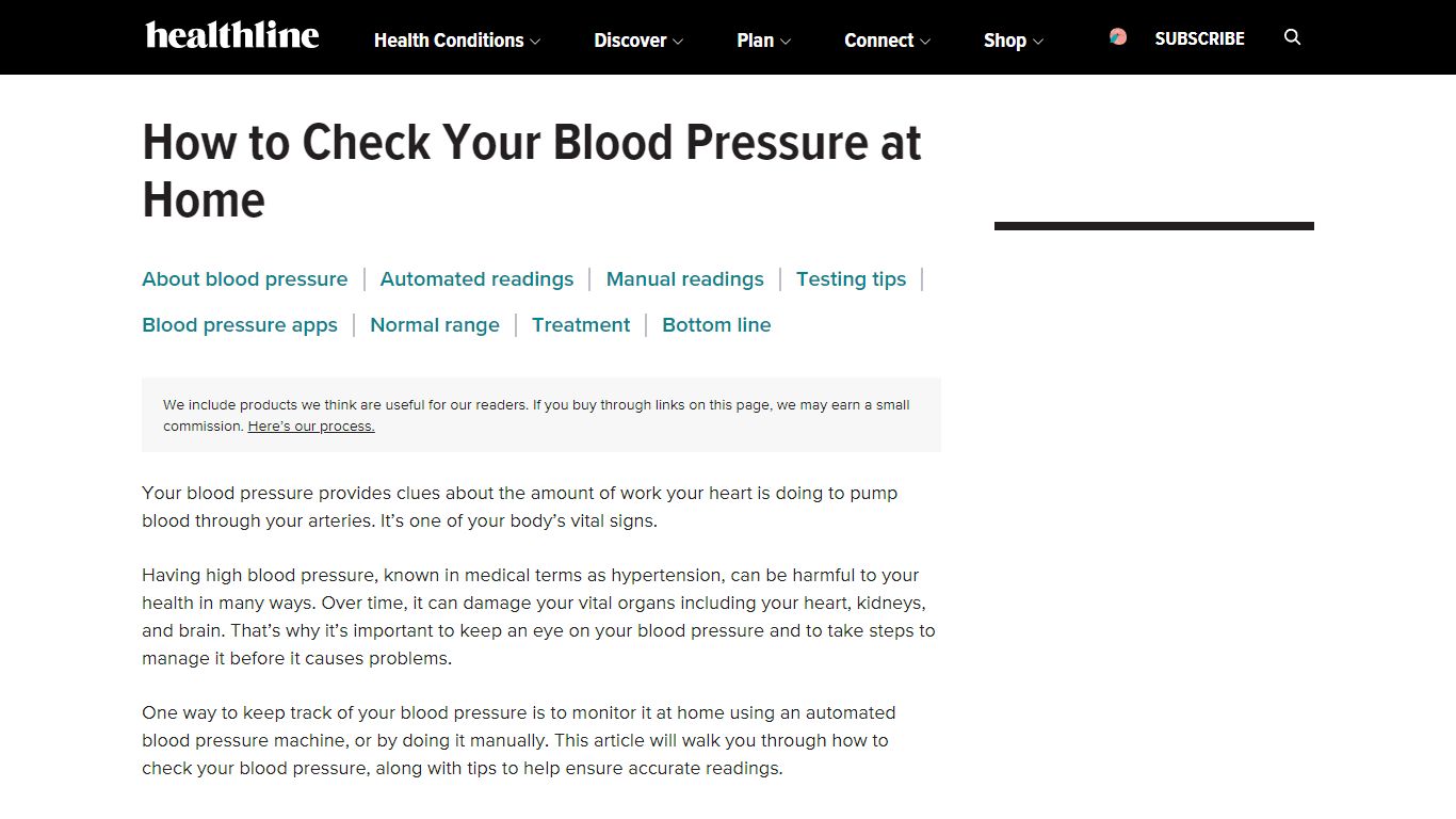 How to Check Your Blood Pressure at Home - Healthline