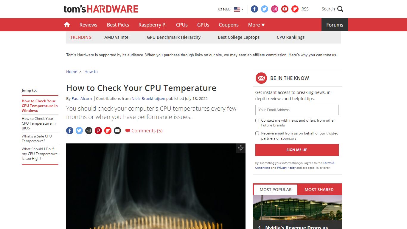 How to Check Your CPU Temperature | Tom's Hardware